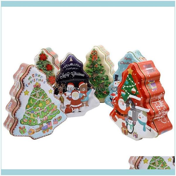Regalo Evento Festivo Giardino Confezione regalo 1 pezzo Scatola di design per albero di Natale Confezione di alimenti fai da te, Cioccolato, Caramelle Decorazioni natalizie Forniture per feste