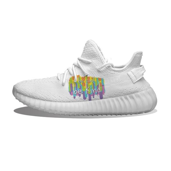 

diy custom be cool be kind rainbow running shoes mh printed mens womens trainers outdoor sports sneakers ygss