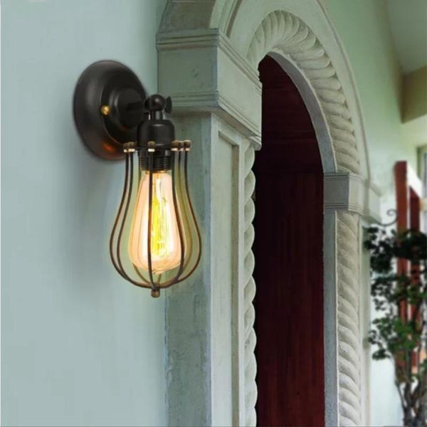 

wall lamp american country retro living room loft staircase dressing study bedside