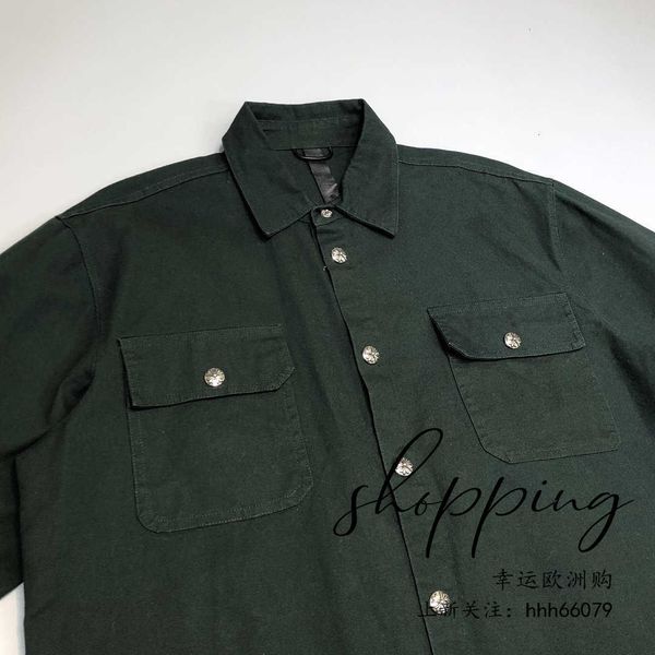 

metal crosin new fall 2020 ch / winter willow button long sleeve men's casual shirt coat x25g, Black