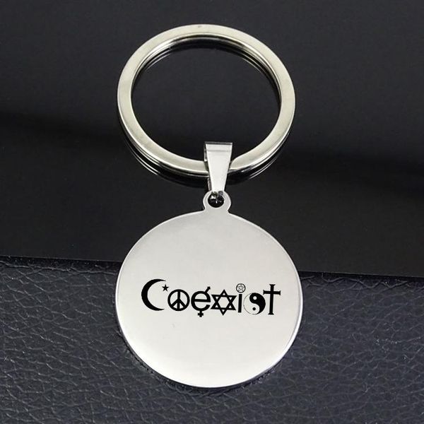 

keychains coexist bardian keychain jewelry drop for men and women yp7381, Silver