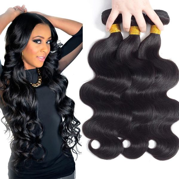 

human hair bulks brazilian body wave weave bundles natural color 100% extension remy weaving black ombre 4/30