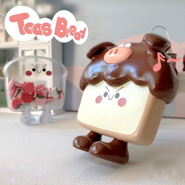 

decorative objects & figurines baking bag first generation blind box series bread chicken friend girl creative gift office desk accessories
