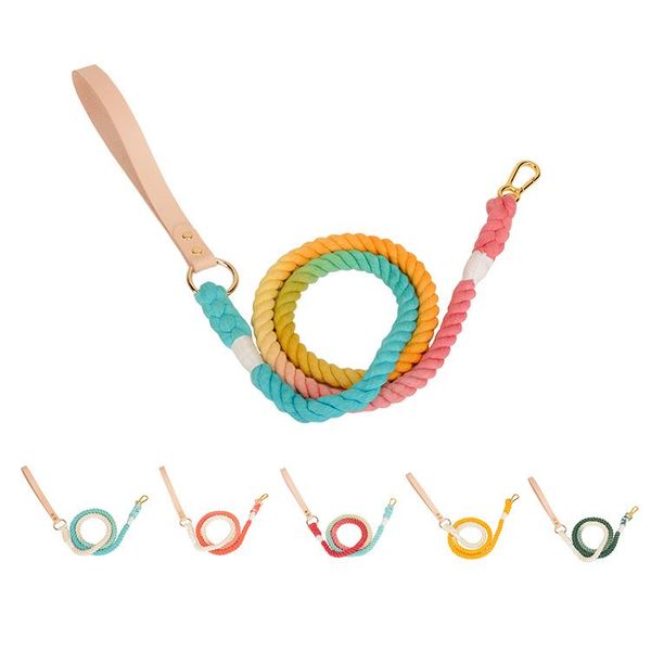 

dog lead hand pet leash walk durable collar leashes strong rope collars &