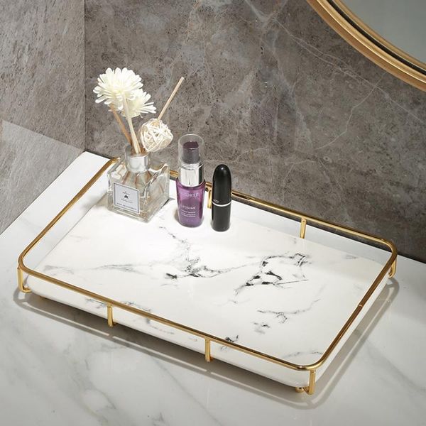 

bathroom tabletoilet cosmetics storage perfume skin care box rack bottles & jars