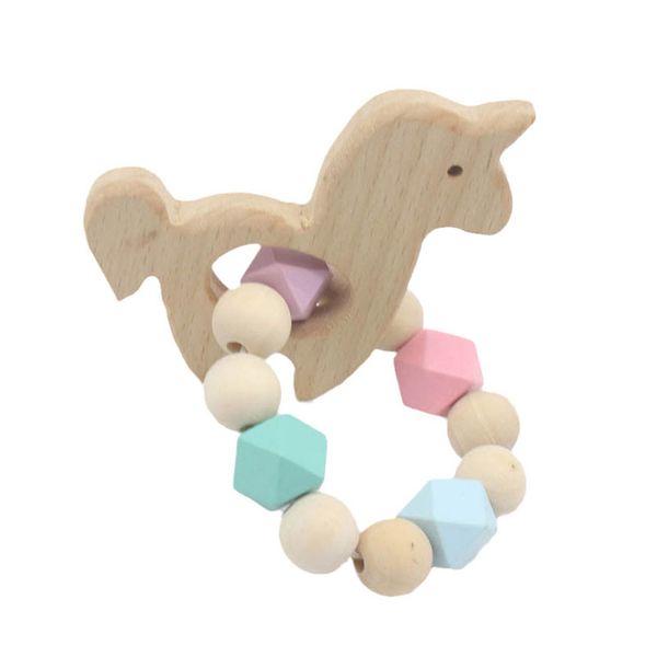 

pacifier holders baby clips weaning teething natural wooden boy kids chew toys gifts tooth glue bracelet mother and child supplies grinding