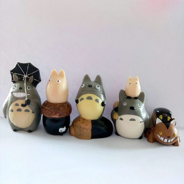 

hayao miyazaki animation surrounding chinchilla 5 decorative pvc cartoon doll toys hand-made models