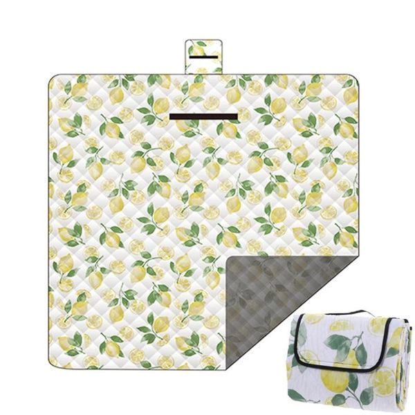 

outdoor pads fruit summer watermelon lemon forest papaya picnic mat moisture waterproof washable hiking beach play blanket