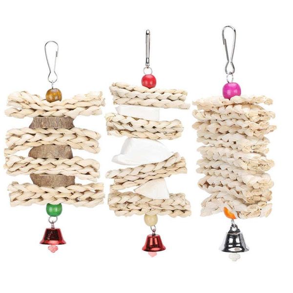 

other bird supplies toy accessories parrots chewing corn husk pepper wood cuttlefish bone string cage hanging biting brain