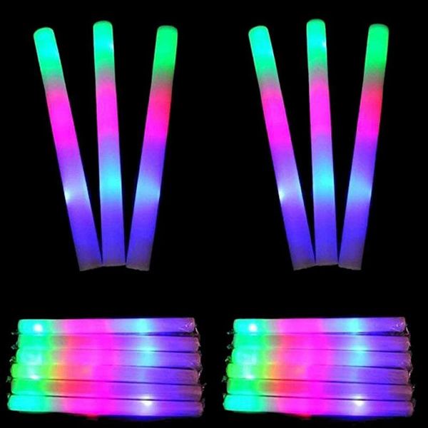 

party decoration 30pcs light up foam sticks glow led flashings vocal concert reuseable stick