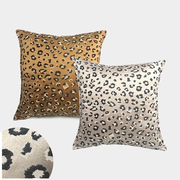 

cushion/decorative pillow ins pillowcase leopard print jacquard cushion covers luxury fashion throw