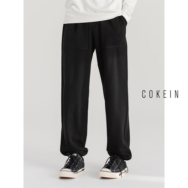 

cokein spring and summer trend grey sports casual pants men's leggings, Black