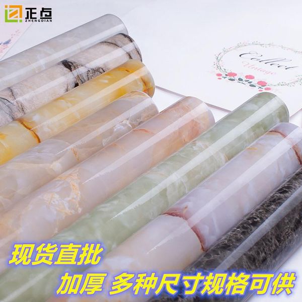 

imitation marble waterproof wallpaper kitchen anti-oilstickers living room bathroom stickers background wall thickened wallpapers