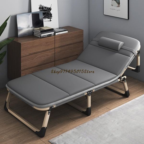 

camp furniture lunch break folding single person office nap bed portable escort multifunctional couch simple marching recliner