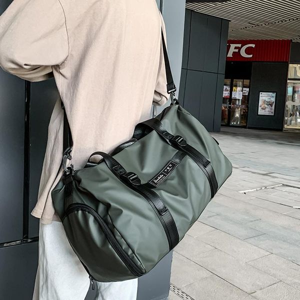 

duffel bags short-distance travel men's handbags large-capacity luggage waterproof wet and dry separation fitness