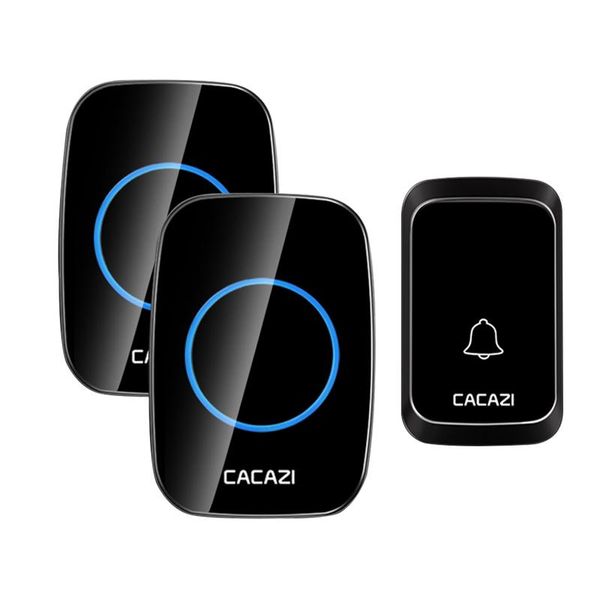

doorbells cacazi waterproof wireless doorbell led light battery button 300m remote home door ring bells us eu uk plug 58 chimes