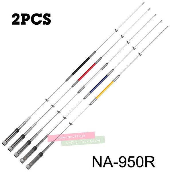 

walkie talkie 2pcs high gain dual band mobile radio antenna 134-174mhz/400-470mhz car for