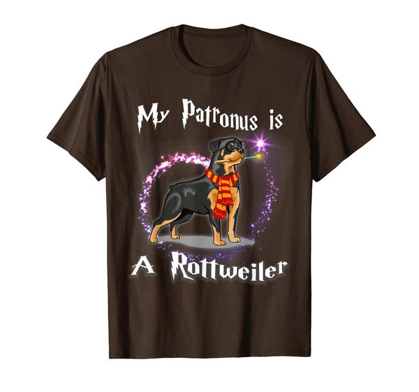 

my patronus is a rottweiler shirt dog lovers, White;black