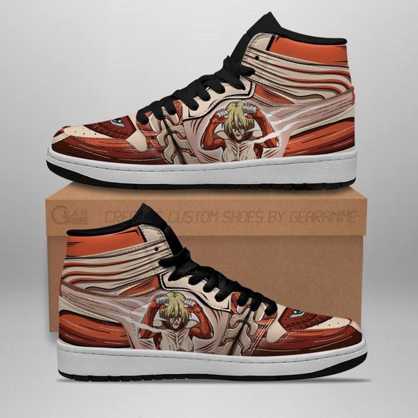 

female titan sneakers attack on anime