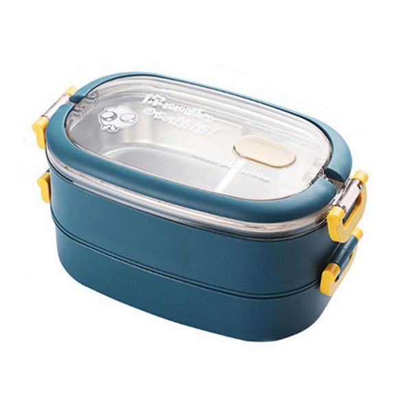 

dinnerware sets stainless steel insulated lunch box student school multi-layer tableware bento container