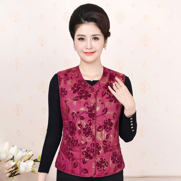

women's vests middle aged and elderly women's winter down et liner short vt inner wearing m's vt oversized waistcoat, Black;white