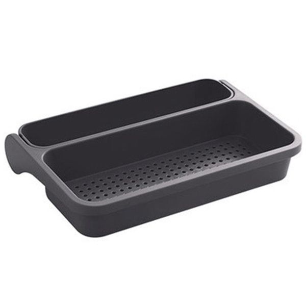 

bathroom shelves portable folding kitchen organizer dish vegetables drain rack tray drainer drying sink basket sponge holder home storage bl
