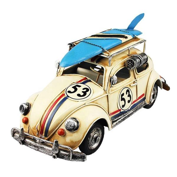 

interior decorations vintage metal car model toys for children with po frame miniature models retro creative home decor ornaments