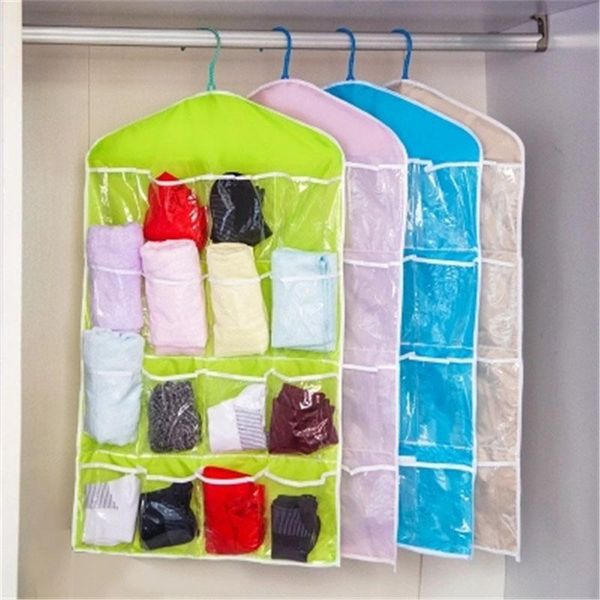 

storage boxes & bins super convenience hanging bag closet 16 grid space bags terylene underwear saving tidy organizer