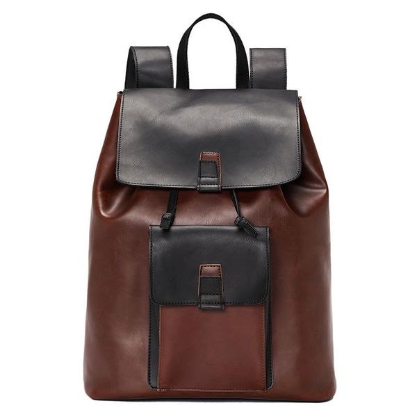 

backpack fashion men crazy horse leather travel bag man large capacity teenager male mochila lapbackpacks