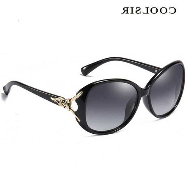 

sunglasses fashionable sun frames coolsir women's classic retro rice nail large frame sunglasses pc foot polarized driving mirror femal, Black
