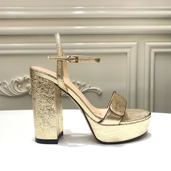 

80% off store online fashion designer brand summer sandals women thick heel high waterproof platform leather shoes, Black