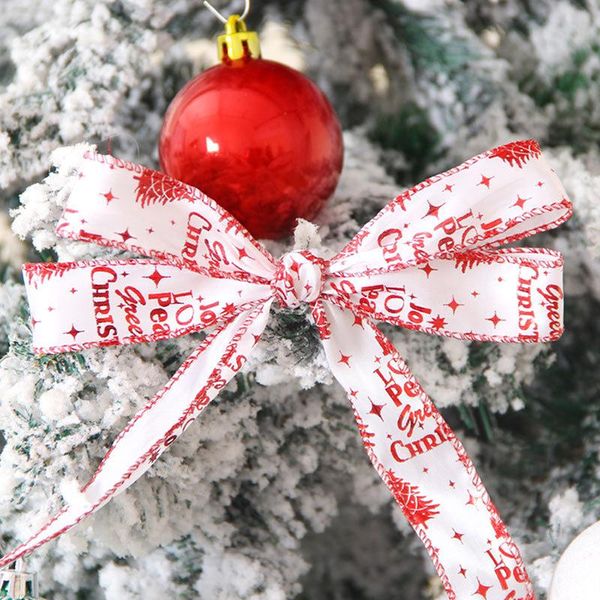 

gift packaging ribbon christmas tree bow bouquet printing cloth decoration party
