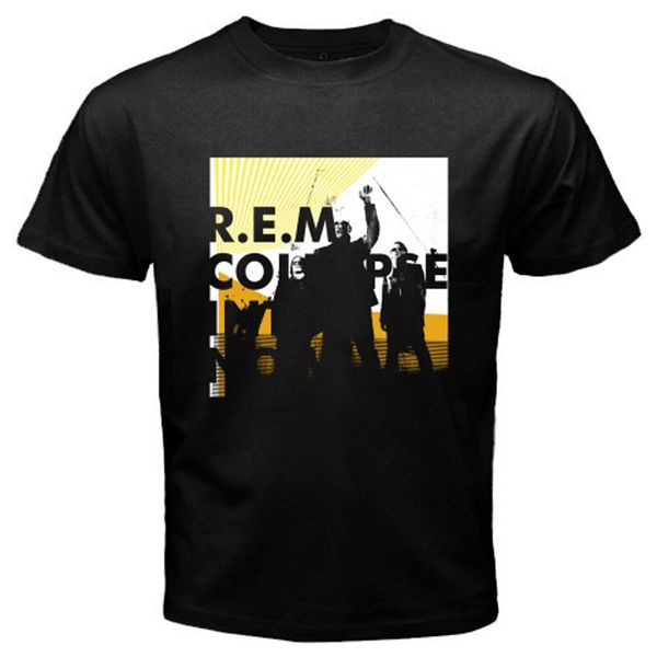 

rem r.e.m. collapse into now men's black t-shirt size s to 3xl, White;black