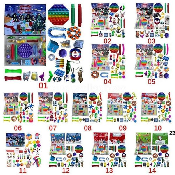 

new fidget toys christmas party blind box baby keepsakes gift sets 24 days advent calendar kneading music gifts boxes countdown 2021 childre