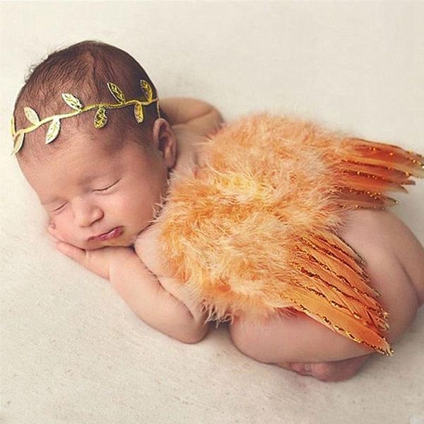 

caps & hats born angel wing baby po props handmade costumes pography accessories for infants, Yellow