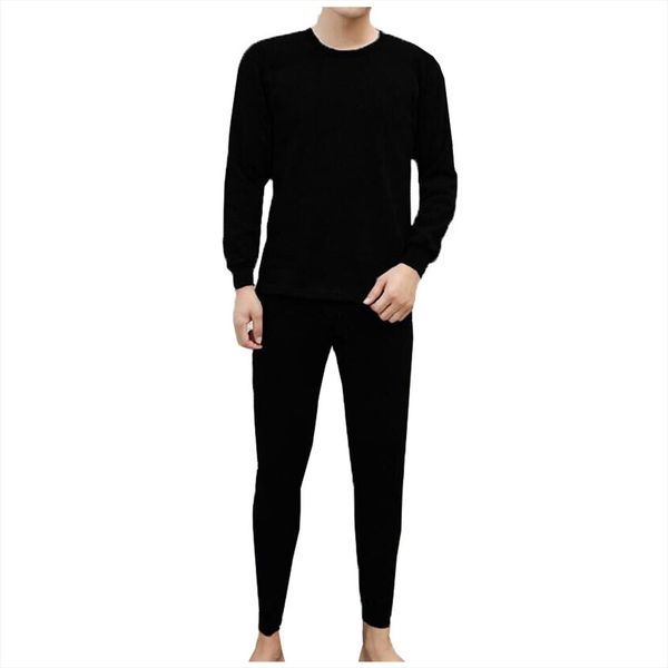 

long johns thermal underwear set mens tracksuit winter termica collar compression thermo lucky john cueca men tights, Gray