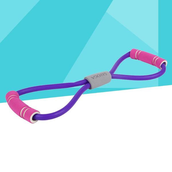 

resistance bands flat latex elastic band for training pilates and physical therapy (purple)