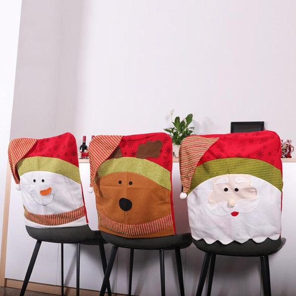 

decoration christmas chair cover kitchen snowman dinner set interior covers