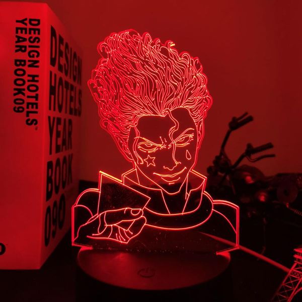 

night lights anime 3d lamp x hisoka for bedroom decor nightlight room table birthday gift led light manga gadget