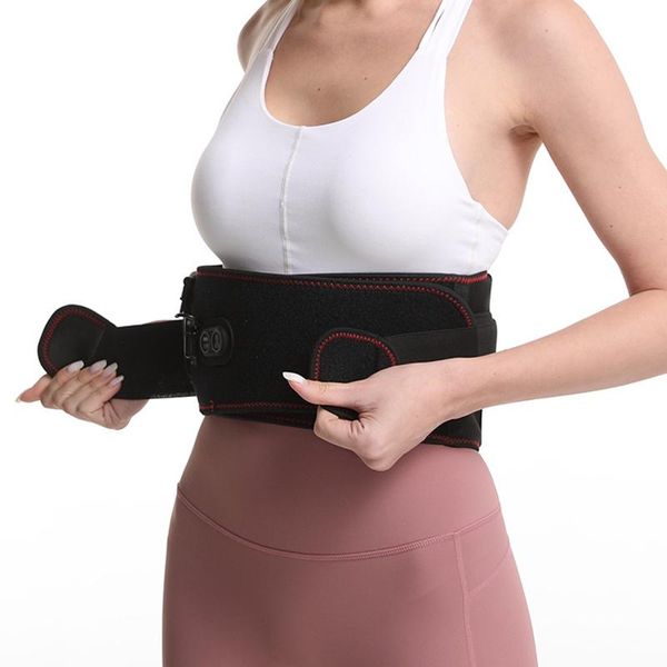 

heating belt menstrual cramps relief period pain electric warming for women sal99 waist support, Black;gray