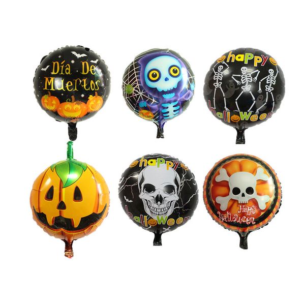 Halloween Speciale Palloncini in foglio di alluminio Divertente Zucca/Gatto/Buon Halloween Palloncini stampati Forniture per decorazioni di Halloween 2021 C3