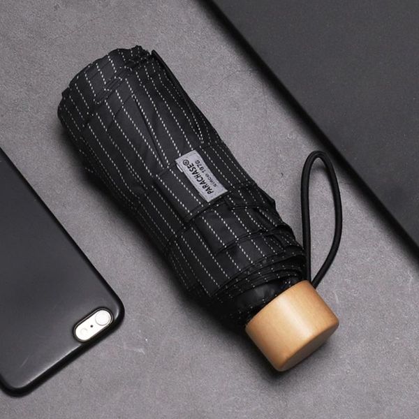 

umbrellas parachase mini umbrella rain women black coating sunscreen 5 folding travel outdoor pocket windproof 8 ribs
