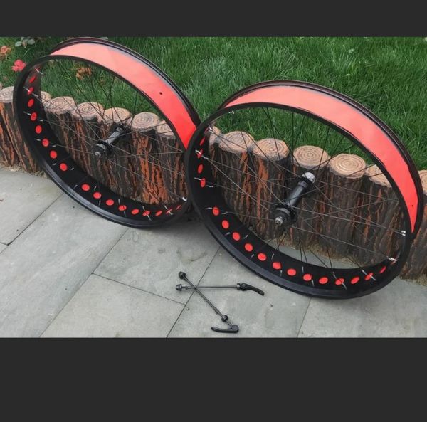 

bike wheels kalosse snow 100mm width beach 36holes 8/9/10 speed cassette 135/190