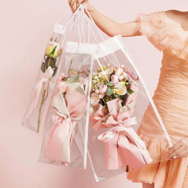 

gift wrap 10pcs flowers portable waterproof bouquet packaging valentine's day birthday party wedding bag