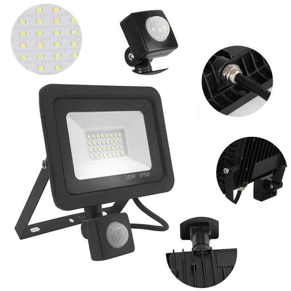 

floodlights pir motion sensor led flood light waterproof floodlight spotlight for outdoor lighting garden