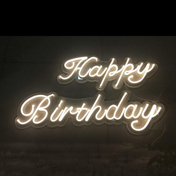 

other lighting bulbs & tubes happy birthday neon sign light party decoration
