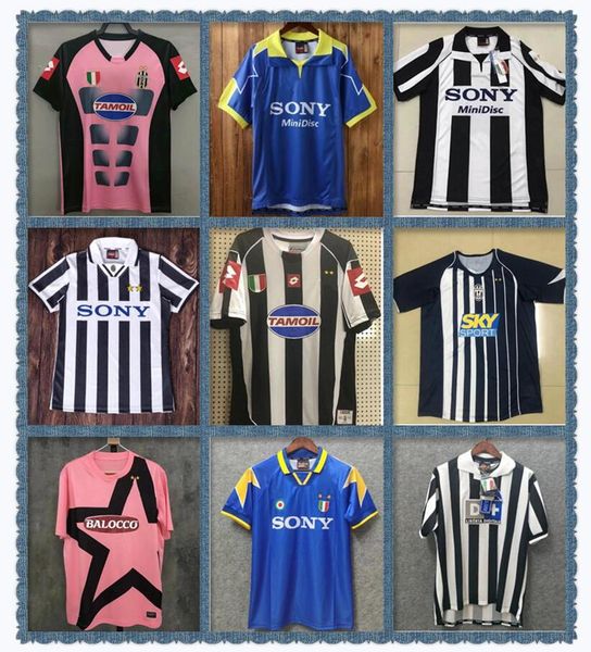 

1984 1985 1991 del piero zidane davids retro soccer jersey home vintage classic football shirt 84 85 platini briaschi boniek rossi tardelli, Black;yellow