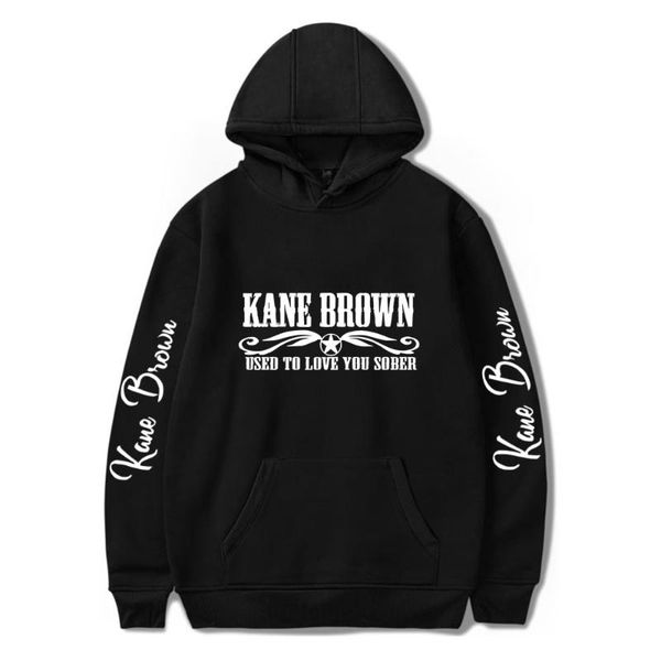 

men's hoodies & sweatshirts kane brown harajuku super dalian hoodie fashion casual sweatshirt jacket classic letter print hooded, Black