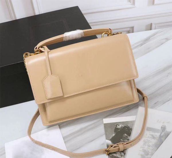 

sunset bag luxury designer cowhide bag 634723 pressed three-dimensional toothpick texture adjustable removable leather and chain shoulder 59