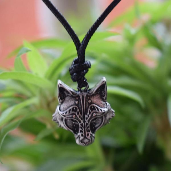 

pendant necklaces viking wolf necklace, fenrir themed, very nice details, Silver